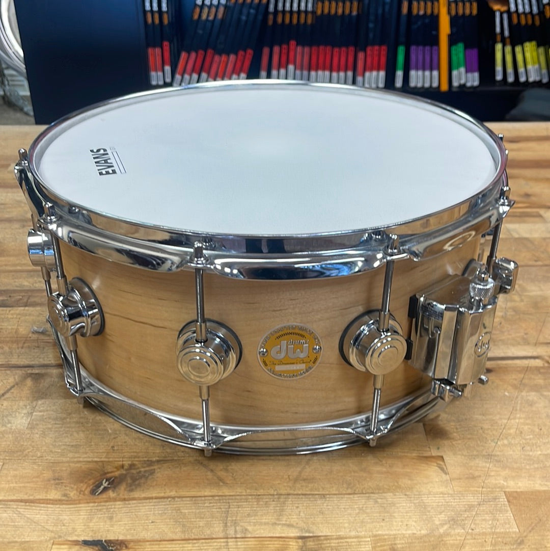 DW Collectors Series Solid Maple 6x14 Snare Drum - Used